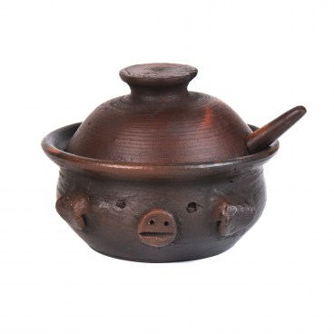 Pomaireware Pig Faced Salsa Dish